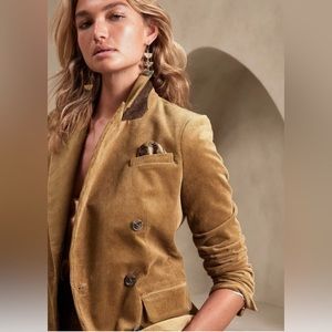 NWT 00 PETITE RIVOLI CORDUROY BLAZER